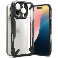 Удароустойчив твърд кейс за iPhone 16 Pro от Ringke Fusion X - Черен