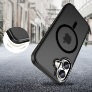 Кейс с MagSafe за iPhone 16 от Tech-Protect MagEdge - Black Matte / Gunmetal