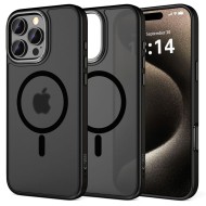 Кейс с MagSafe за iPhone 16 Pro от Tech-Protect MagEdge - Black Matte / Gunmetal 