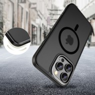 Кейс с MagSafe за iPhone 16 Pro от Tech-Protect MagEdge - Black Matte / Gunmetal 