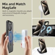 Кейс с MagSafe за iPhone 16 Pro от Tech-Protect MagEdge - Black Matte / Gunmetal 