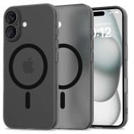 Тънък кейс с MagSafe за iPhone 16 ot Tech-Protect MagSlim - Черен мат