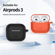 Силиконов калъф за слушалки Apple AirPods 3 от Tech-Protect Silicone Hook - Dusty Pink