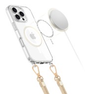 Кейс с ремък и MagSafe за iPhone 16 Pro от Tech-Protect FlexAir Chain - Прозрачен