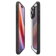 Удароустойчив твърд кейс за iPhone 16 Pro Max от Spigen Ultra Hybrid - Черен мат