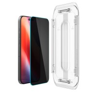 2 броя стъклени протектори за дисплей на iPhone 16 Pro Max от от Spigen Glas.TR "Ez Fit" - Privacy