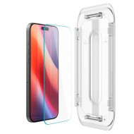2 стъклени протектора за дисплей на iPhone 16 Pro Max от Spigen Glas.TR "Ez Fit" - Прозрачни