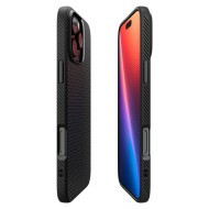 Силиконов кейс за iPhone 16 Pro от Spigen Liquid Air - Черен мат
