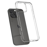 Удароустойчив твърд кейс за iPhone 16 Pro от Spigen Ultra Hybrid - Прозрачен