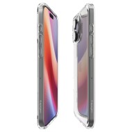 Удароустойчив твърд кейс за iPhone 16 Pro от Spigen Ultra Hybrid - Прозрачен