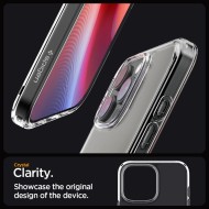 Удароустойчив твърд кейс за iPhone 16 Pro от Spigen Ultra Hybrid - Прозрачен