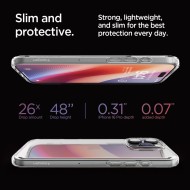 Удароустойчив твърд кейс за iPhone 16 Pro от Spigen Ultra Hybrid - Прозрачен