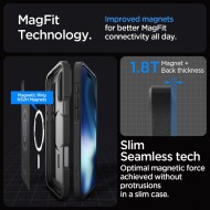 Силиконов кейс с MagSafe за iPhone 16 pro от Spigen Core Armor - Matte Black