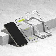 2 х Стъклен протектор за дисплей на iPhone 16 Pro от Ringke Easy Slide 2-Pack - Черен