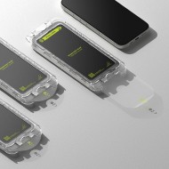 2 х Стъклен протектор за дисплей на iPhone 16 Pro от Ringke Easy Slide 2-Pack - Черен