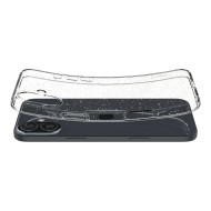Удароустойчив, силиконов кейс за iPhone 16 от Spigen Liquid Crystal - Glitter Crystal