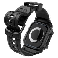 Удароустойчив кейс с каишка за Apple Watch 10 / 11 (42mm) от Spigen Rugged Armor Pro - Черен мат