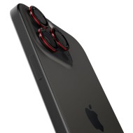 2 х Протектори за лещи на iPhone 14 Pro / Pro Max / 15 Pro / Pro Max / 16 Pro / Pro Max от Spigen Optic Pro Glas.Tr EZ FIT 2-Pack - Черен