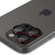 2 х Протектори за лещи на iPhone 14 Pro / Pro Max / 15 Pro / Pro Max / 16 Pro / Pro Max от Spigen Optic Pro Glas.Tr EZ FIT 2-Pack - Черен