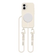 Кейс с ремък и MagSafe за iPhone 16 от Tech-Protect Magnecklace - Latte