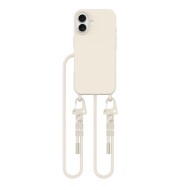 Кейс с ремък и MagSafe за iPhone 16 от Tech-Protect Magnecklace - Latte