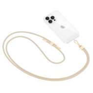 Универсален ремък 85 см за смартфон от Tech-Protect C2S Rope Crossbody Strap Beige / Gold