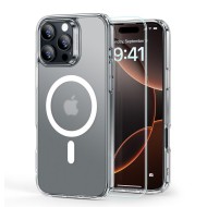 Силиконов кейс с MagSafe за iPhone 16 Pro от ESR Classic Hybrid Halolock - Frosted Clear