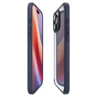 Удароустойчив твърд кейс за iPhone 16 Pro Max от Spigen Ultra Hybrid - Navy Blue