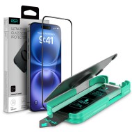 Стъклен протектор за дисплей на iPhone 16 от ESR Armorite - Черен
