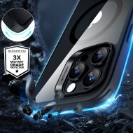 Силиконов кейс с MagSafe за iPhone 16 Pro от ESR Classic Hybrid Halolock - Clear / Black