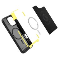 Удароустойчив кейс с MagSafe за iPhone 16 Pro от Spigen Rugged Armor Mag - Черен мат