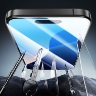 Стъклен протектор за дисплей на iPhone 16 Pro от ESR Armorite - Черен