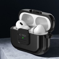 Твърд кейс за слушалки Apple AirPods Pro 1 / 2 от Tech-Protect Defender Hook MagSafe - Черен