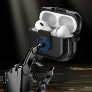 Твърд кейс за слушалки Apple AirPods Pro 1 / 2 от Tech-Protect Defender Hook MagSafe - Черен
