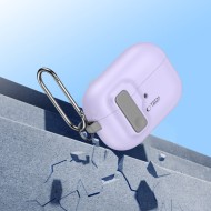 Твърд калъф с карабинер за слушалки Apple AirPods Pro 1 / 2 от Tech-Protect Slim Hook - Lavender