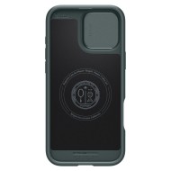 Кейс с капак за камерата за iPhone 16 Pro от Spigen Optik Armor Mag MagSafe - Abyss Green