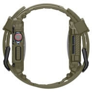 Удароустойчив кейс с каишка за Apple Watch 10 (46mm) от Spigen Rugged Armor Pro - Vintage Khaki
