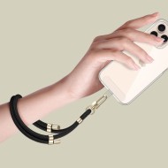 Универсален ремък за китка от Tech-Protect C4S Rope Wrist Сtrap - Черен / Златист