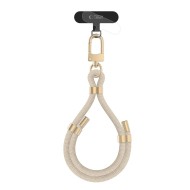 Универсален ремък за китка от Tech-Protect C4S Rope Wrist Сtrap - Бежов / Златист