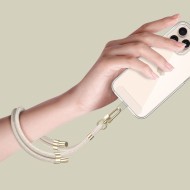 Универсален ремък за китка от Tech-Protect C4S Rope Wrist Сtrap - Бежов / Златист