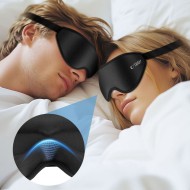 Маска за сън с 3D контур от Tech Protect - Черна