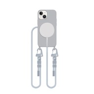 Кейс с ремък и MagSafe за iPhone 13 Mini от Tech-Protect Magnecklace - Crayon Grey