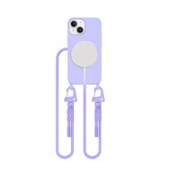Кейс с ремък и MagSafe за iPhone 13 Mini от Tech-Protect Magnecklace - Lavender