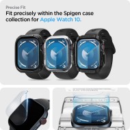 2 броя защитно фолио за дисплей на Apple Watch 10 (42mm) от Spigen Elite Shield EZ Fit - Прозрачни