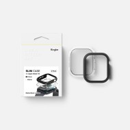 2 бр. тънки калъфи за Apple Watch Ultra 10 (42mm) от Ringke Slim 2-Pack - Прозрачен и Черен мат