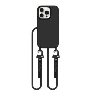 Кейс с ремък и MagSafe за iPhone 14 Pro от Tech-Protect Magnecklace - Черен