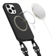 Кейс с ремък и MagSafe за iPhone 14 Pro от Tech-Protect Magnecklace - Черен
