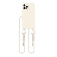 Кейс с ремък и MagSafe за iPhone 12 / 12 Pro от Tech-Protect Magnecklace - Cosmic Latte