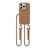 Кейс с ремък и MagSafe за iPhone 14 Pro от Tech-Protect Magnecklace - Chocolate Brown