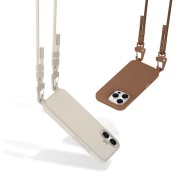Кейс с ремък и MagSafe за iPhone 14 Pro от Tech-Protect Magnecklace - Chocolate Brown